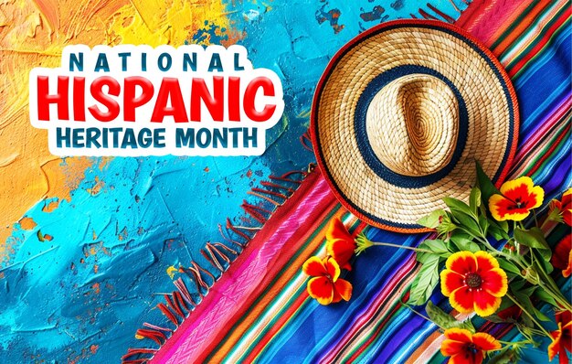 PSD hintergrund des nationalen hispanic heritage month