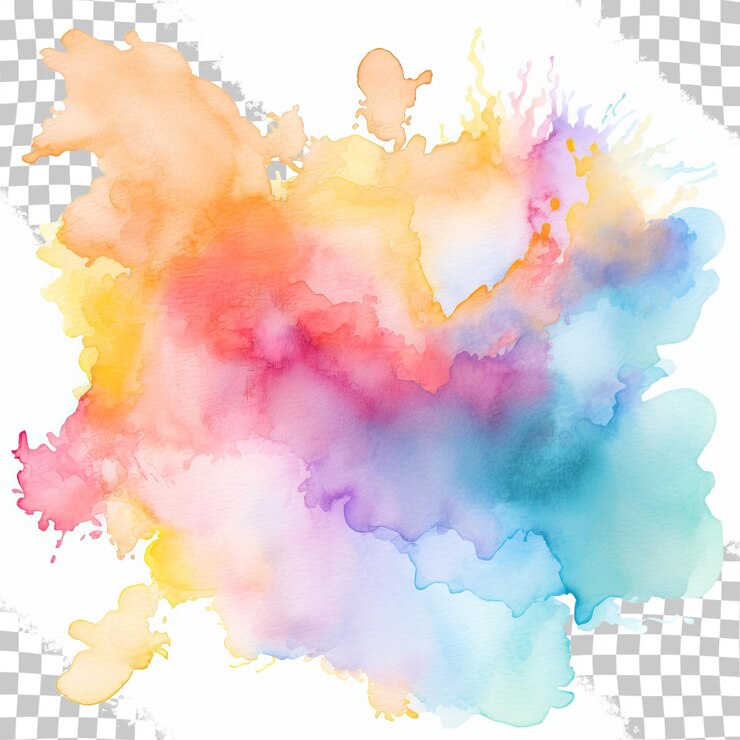 PSD hintergrund erstellen, indem sie mit aquarellen einen transparenten hintergrund skizzieren