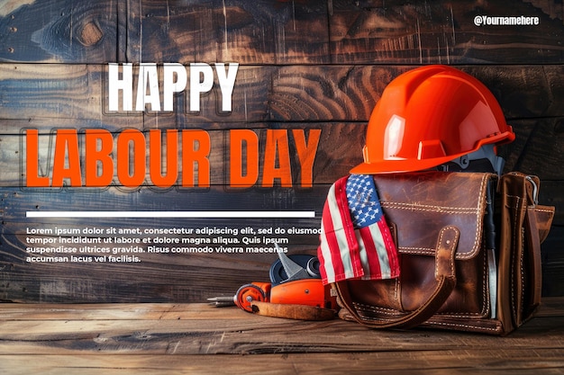 Hintergrund Markierung der Bedeutung der Bauarbeiter in La Happy Labor Day Konzept