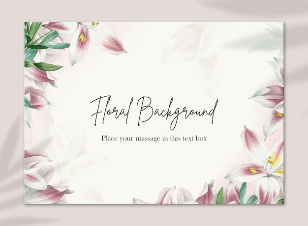 Hintergrund mit Aquarellblumen