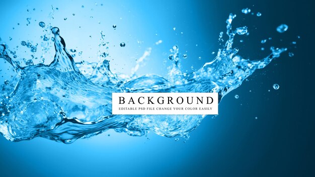 Hintergrund mit realistischen Wasserspritzungen