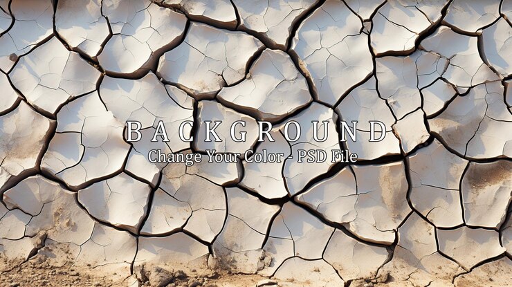 PSD hintergrund trockene zerrissene erde konzept der globalen erwärmung klimawandel