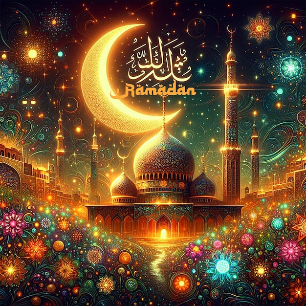 PSD hintergrund von ramadan kareem