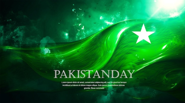PSD hintergrund zum happy pakistan day der psd