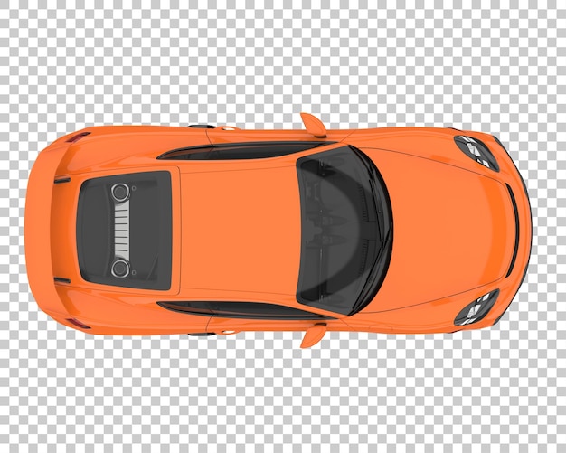 Hipercoche sobre fondo transparente. Representación 3d - ilustración