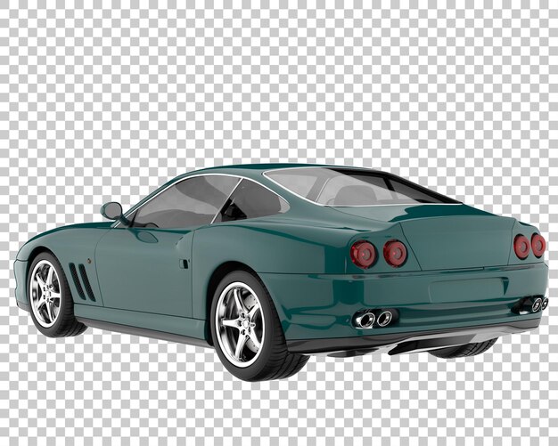 Hipercoche sobre fondo transparente. Representación 3d - ilustración