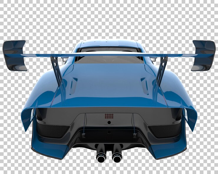 PSD hipercoche sobre fondo transparente. representación 3d - ilustración