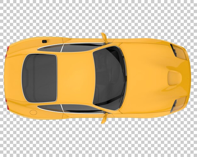 Hipercoche sobre fondo transparente. Representación 3d - ilustración
