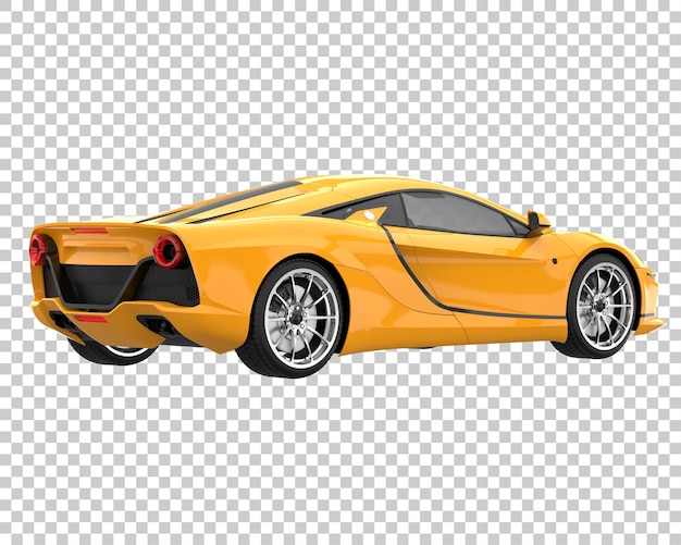 Hipercoche sobre fondo transparente. Representación 3d - ilustración