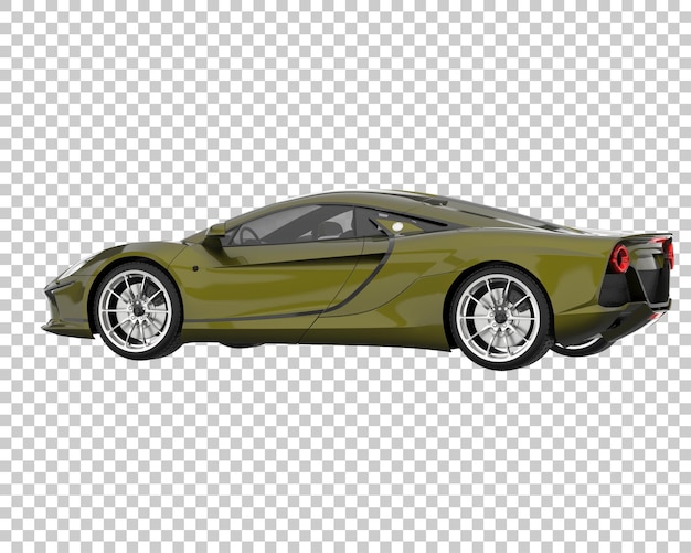 Hipercoche sobre fondo transparente. Representación 3d - ilustración