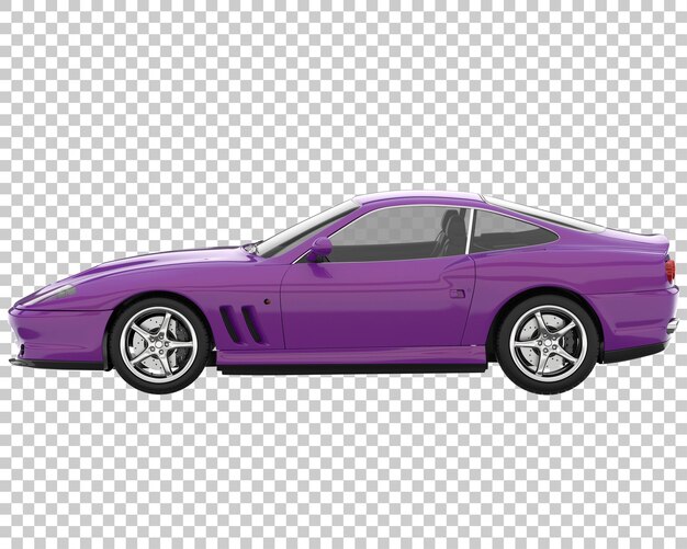 Hipercoche sobre fondo transparente. Representación 3d - ilustración