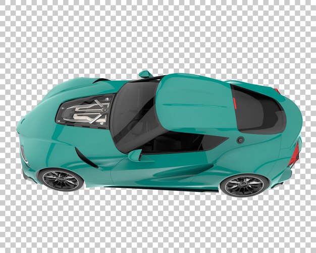 Hipercoche sobre fondo transparente. Representación 3d - ilustración