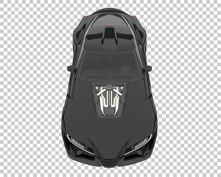 PSD hipercoche sobre fondo transparente. representación 3d - ilustración