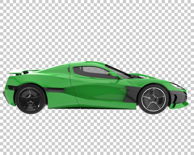PSD hipercoche sobre fondo transparente. representación 3d - ilustración