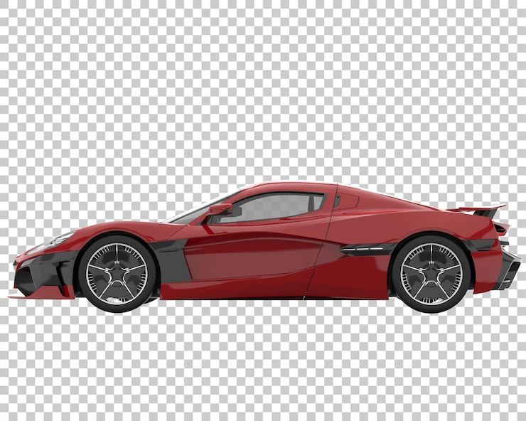 PSD hipercoche sobre fondo transparente. representación 3d - ilustración