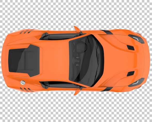 Hipercoche sobre fondo transparente. Representación 3d - ilustración
