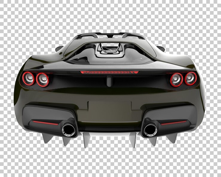 PSD hipercoche sobre fondo transparente. representación 3d - ilustración