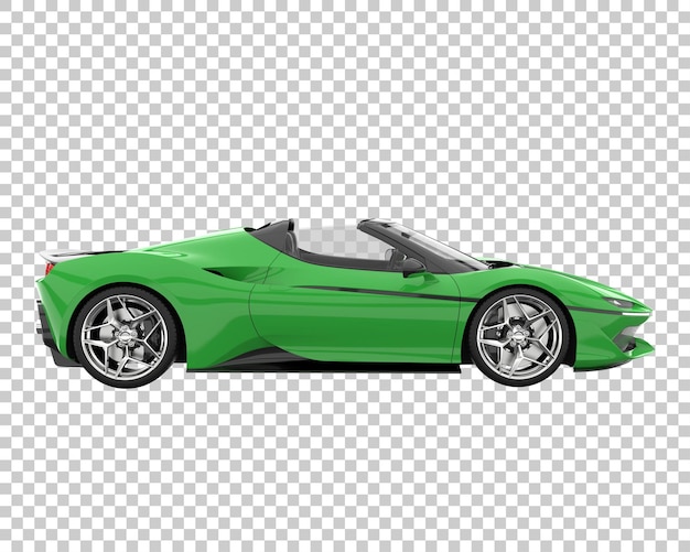 Hipercoche sobre fondo transparente. Representación 3d - ilustración