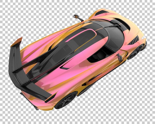 Hipercoche sobre fondo transparente. Representación 3d - ilustración