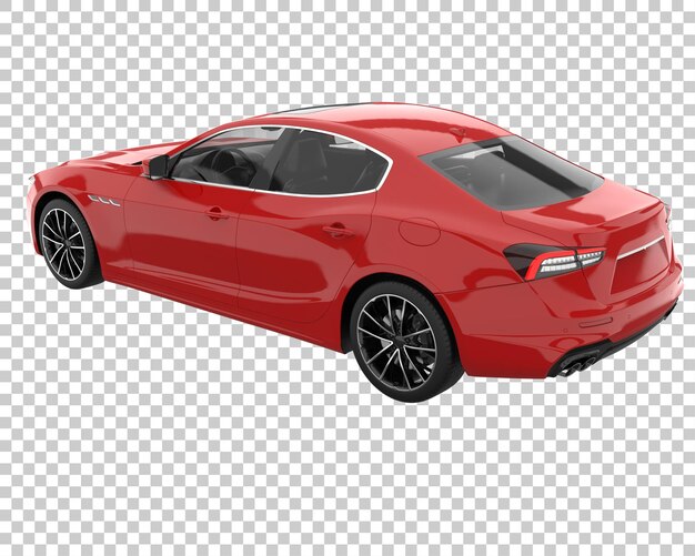 Hipercoche sobre fondo transparente. Representación 3d - ilustración
