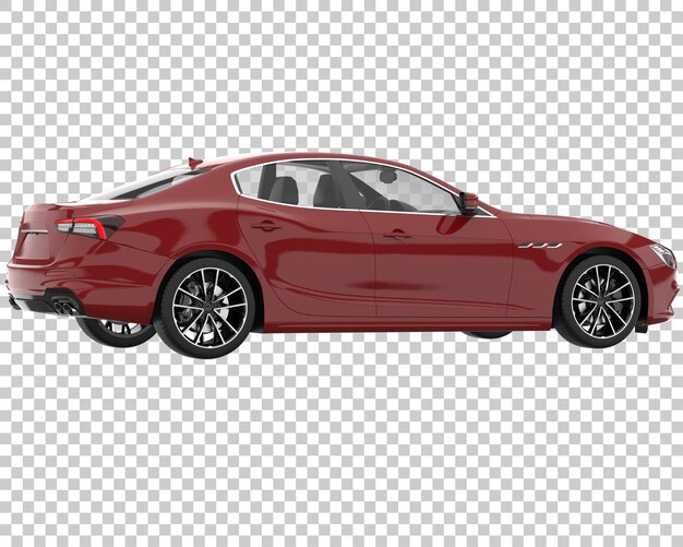 Hipercoche sobre fondo transparente. Representación 3d - ilustración
