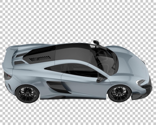 Hipercoche sobre fondo transparente. Representación 3d - ilustración