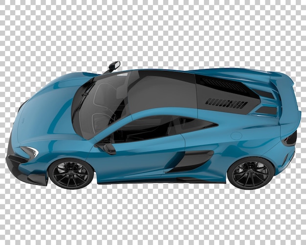 Hipercoche sobre fondo transparente. Representación 3d - ilustración