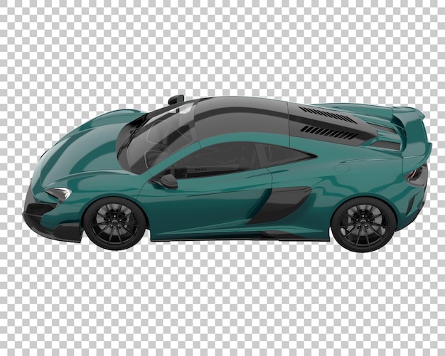 Hipercoche sobre fondo transparente. Representación 3d - ilustración