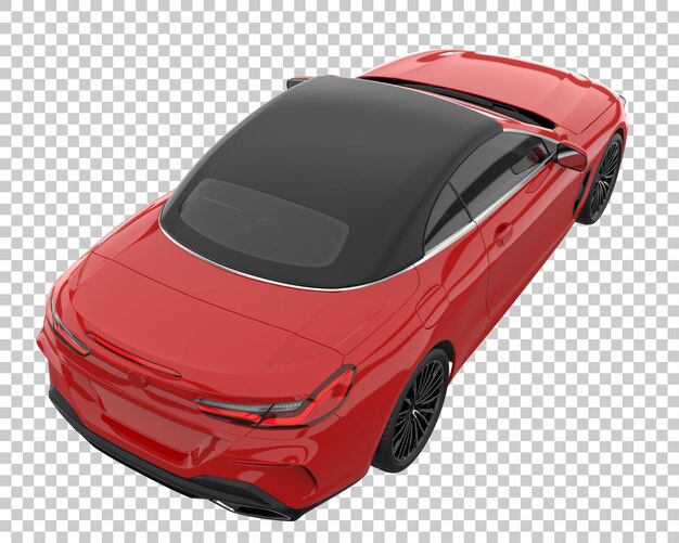 Hipercoche sobre fondo transparente. Representación 3d - ilustración