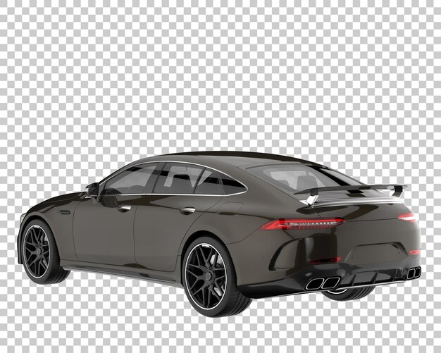 Hipercoche sobre fondo transparente. Representación 3d - ilustración