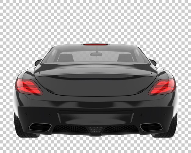 Hipercoche sobre fondo transparente. Representación 3d - ilustración