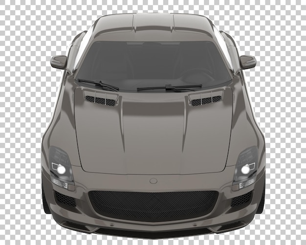 Hipercoche sobre fondo transparente. Representación 3d - ilustración