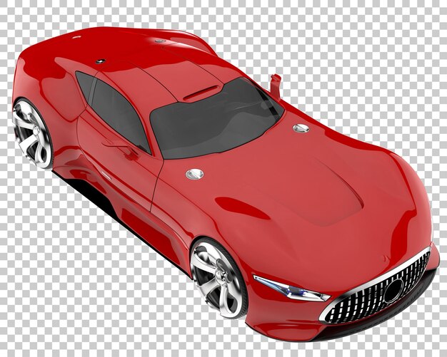 Hipercoche sobre fondo transparente. Representación 3d - ilustración