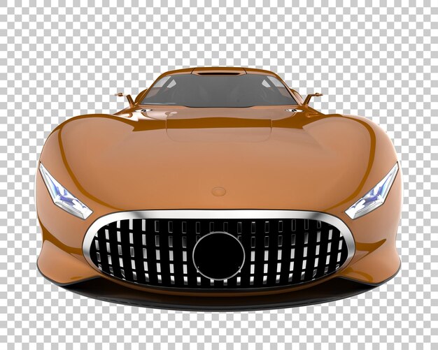 Hipercoche sobre fondo transparente. Representación 3d - ilustración