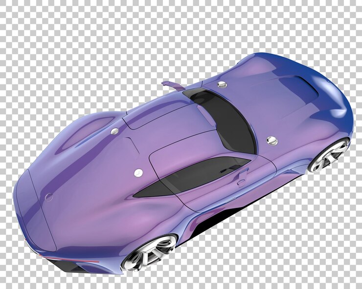 PSD hipercoche sobre fondo transparente. representación 3d - ilustración