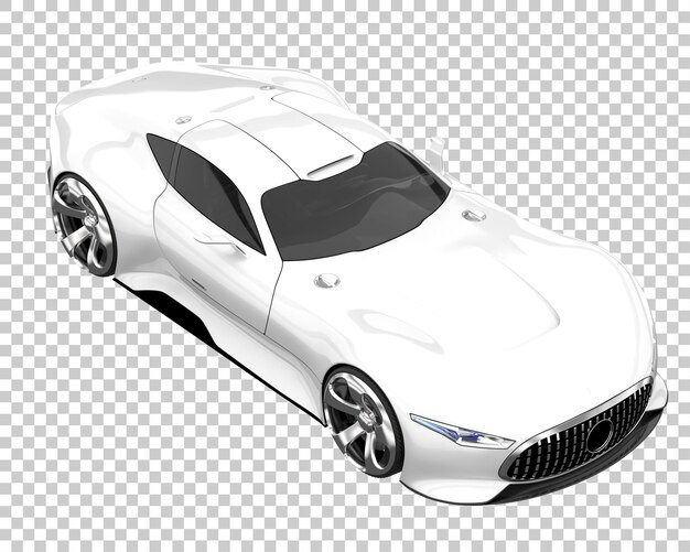 Hipercoche sobre fondo transparente. Representación 3d - ilustración