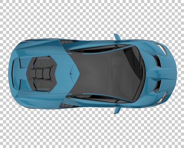 Hipercoche sobre fondo transparente. Representación 3d - ilustración