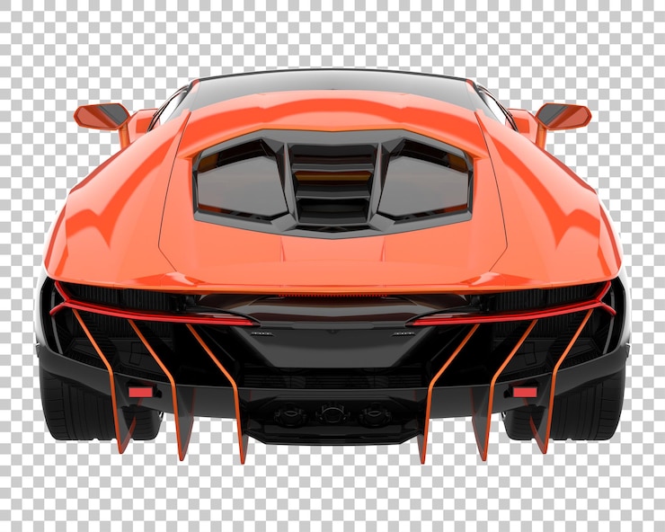 PSD hipercoche sobre fondo transparente. representación 3d - ilustración