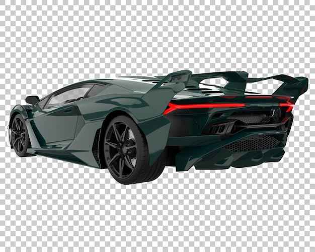 Hipercoche sobre fondo transparente. Representación 3d - ilustración