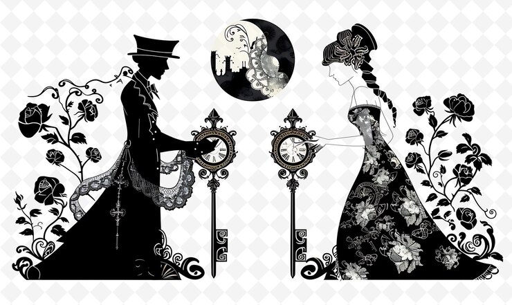 PSD hipnotistas induzindo transe design é inspirado na época vitoriana inc flat illustration festival tema art