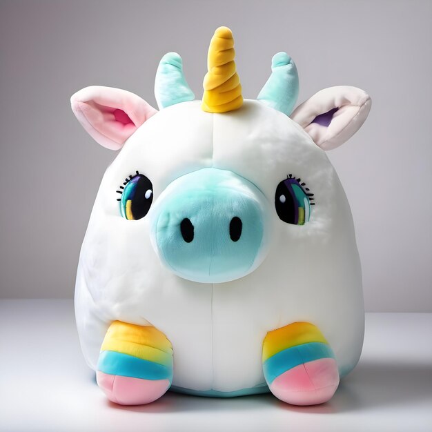 PSD hippocorne en peluche sur un fond transparent