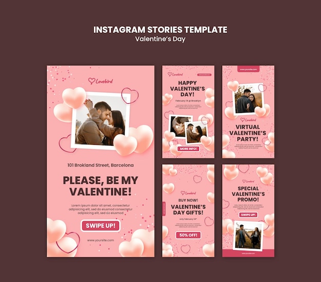 Histoire Instagram De La Saint-valentin Avec Photo