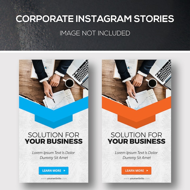 PSD histoires d'entreprise instagram