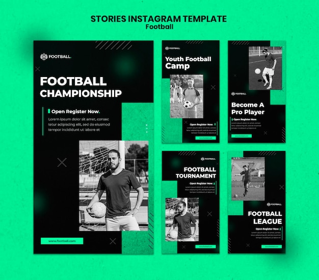 Histoires de football sur les réseaux sociaux