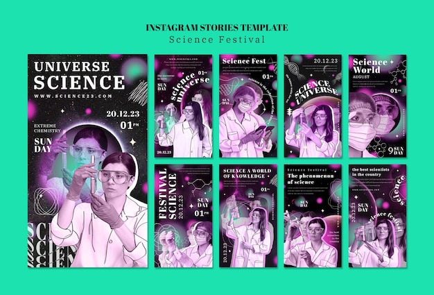 PSD histoires instagram du festival des sciences