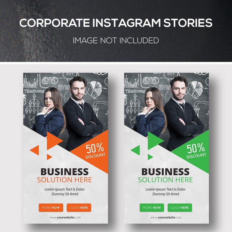 PSD histoires instagram d'entreprise