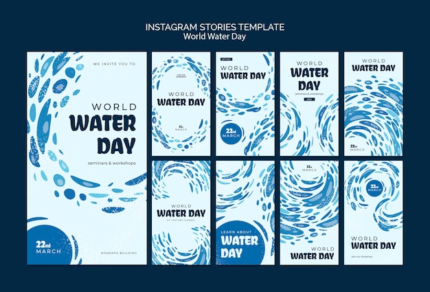 Des histoires d'Instagram pour la journée mondiale de l'eau