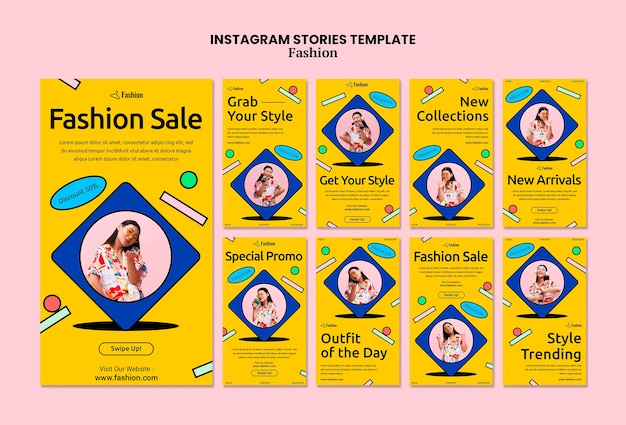 Histoires Instagram De Soldes De Mode