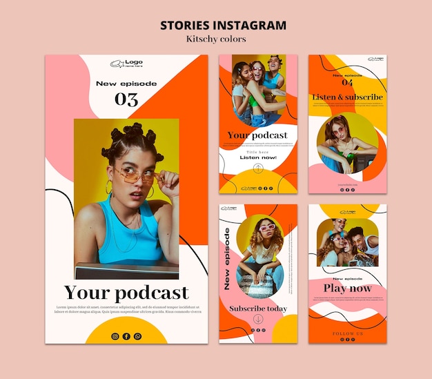 Histoires Instagram De Style Couleurs Kitsch