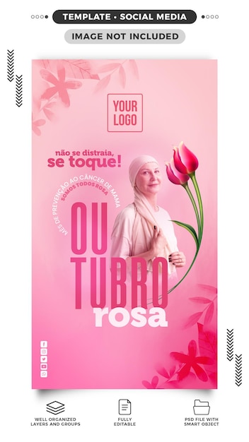 Histoires sur les réseaux sociaux Octobre Une touche rose peut changer votre vie
